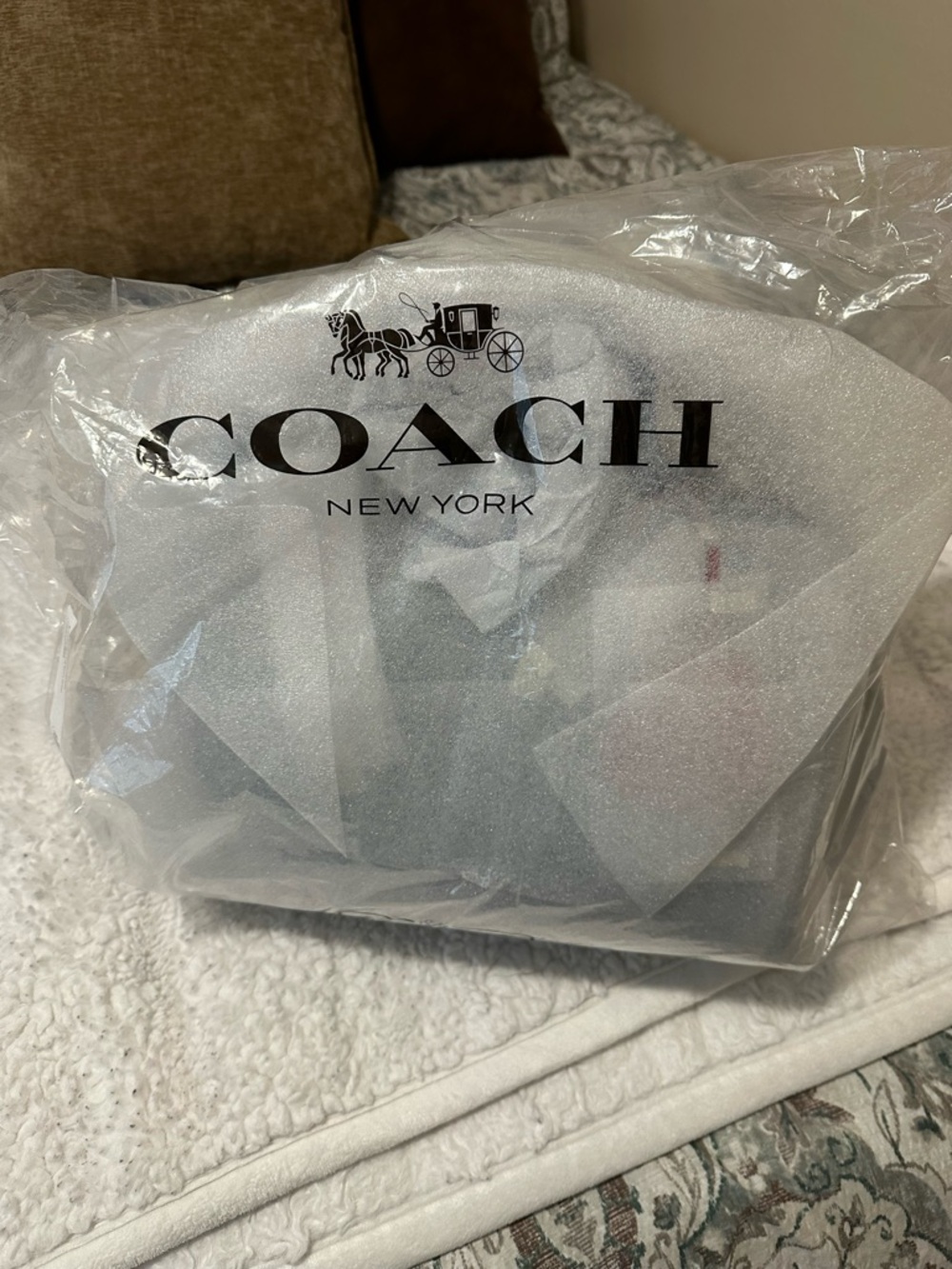 Coach Light Blue Denim Mini Satchel with Heart Charm - Picture 2 of 7